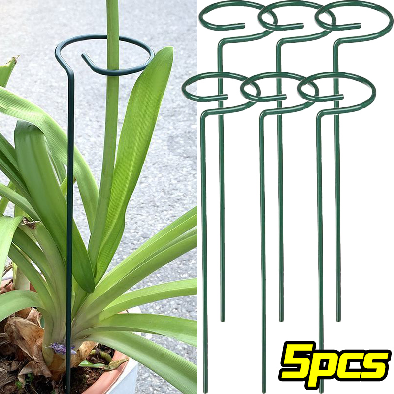 Gardening Tools For Vines - 1/10pcs Garden สนับสนุน Stake แหวนโลหะ SINGLE
