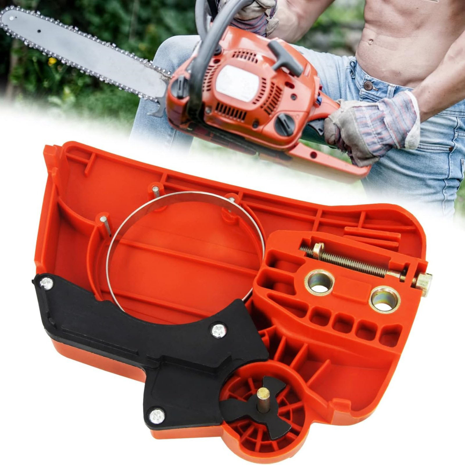 Husqvarna Chainsaw 120 Mark Ii - ฝาครอบคลัตช์โซ่เลื่อยยนต์ 525628901 อุปกรณ์เสริมสำหรับเปลี่ยน ใช้ได้กับ Husqvarna 120