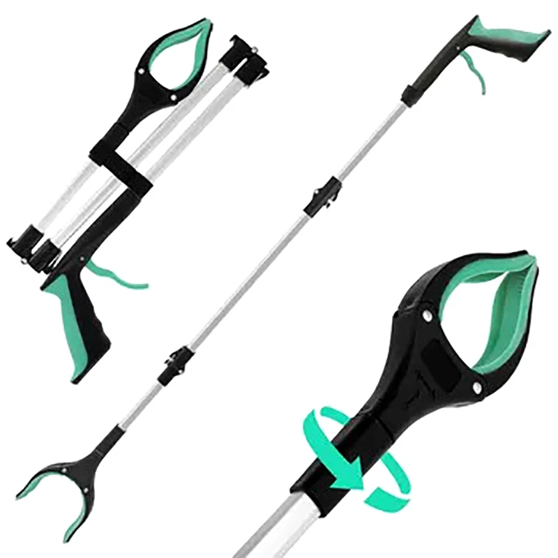 Gardening Tools For Elderly - อุปกรณ์ช่วยหยิบขยะสำหรับผู้สูงอายุ ที่เก็บขยะสำหรับทำความสะอาดบ้าน ด้ามจับยาวพิเศษ 32 นิ้ว พับเก็บได้