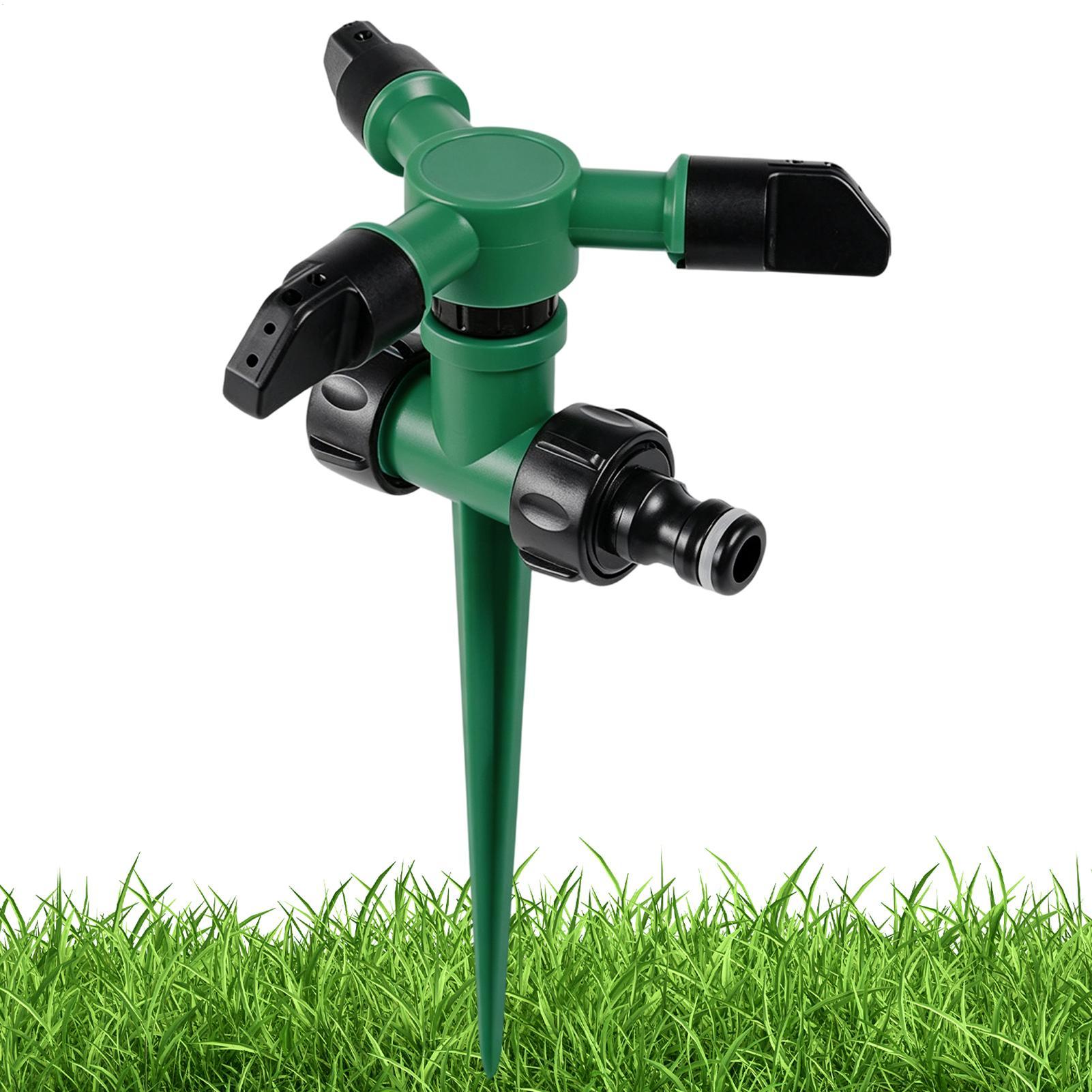 Gardening Yard Tools - สปริงเกอร์น้ำหมุนอัตโนมัติสำหรับสวน สนามหญ้า ระบบชลประทาน ครอบคลุมพื้นที่ 360 องศา