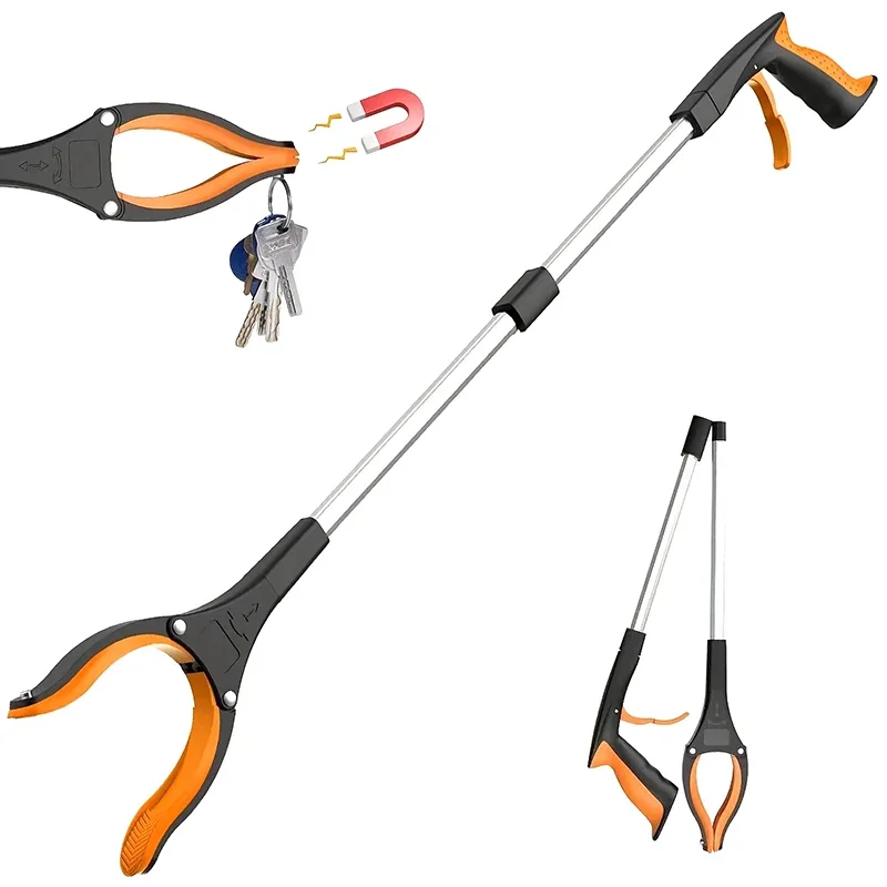 Gardening Tools For Elderly - ที่คีบจับของแบบพับได้ ขนาด 32 นิ้ว ยาวพิเศษ สำหรับหยิบขยะ