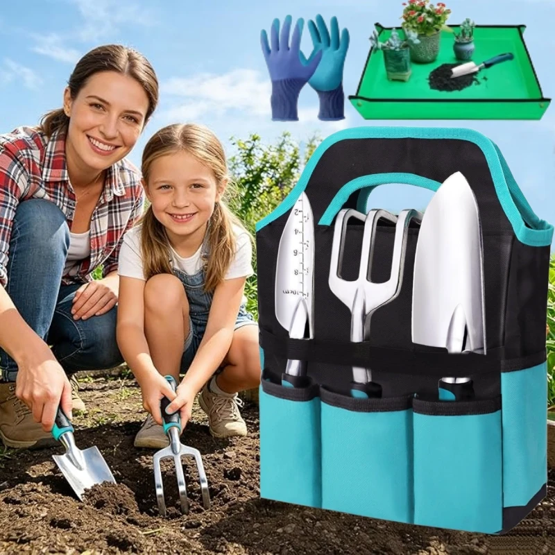 Gardening Tools Set Gift - ชุดเครื่องมือทำสวน 7 ชิ้น ทนทาน ใช้งานหนัก สำหรับปลูก