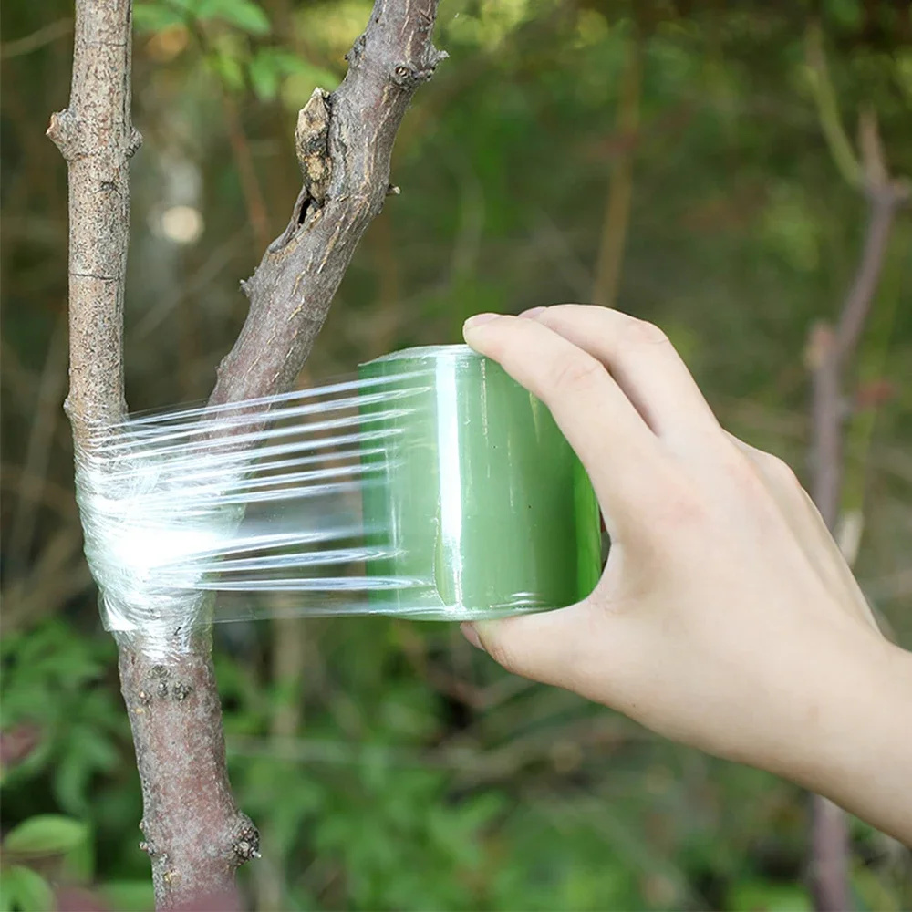 Grafting Tape - เทปพันต้นไม้แบบย่อยสลายได้เป็นมิตรกับสิ่งแวดล้อม ฟิล์มพันต้นไม้สำหรับการต่อกิ่ง แบบมีกาวในตัว