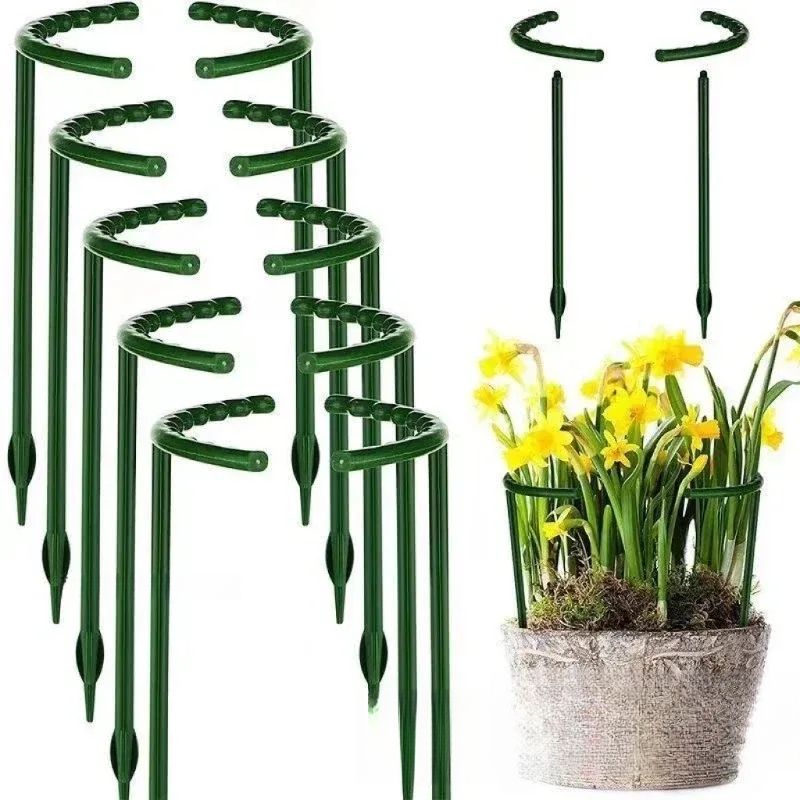 Gardening Tools For Vines - เสาค้ำต้นไม้ รูปทรงครึ่งวงกลม สำหรับจัดสวน ปลูกดอกไม้ โครงเหล็กสำหรับยึดต้นไม้ แท่งยึดต้นไม้