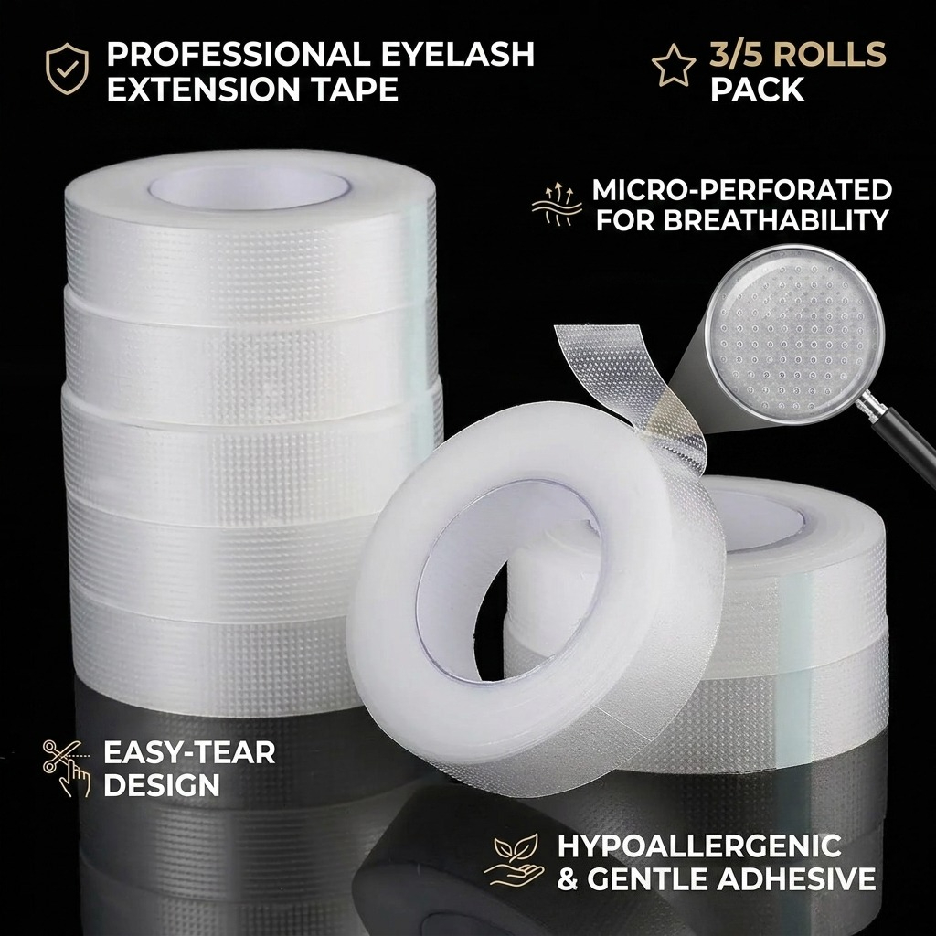 Grafting Tape - เทปติดขนตา PE 3/5 ม้วน ระบายอากาศได้ ใช้สำหรับต่อขนตา