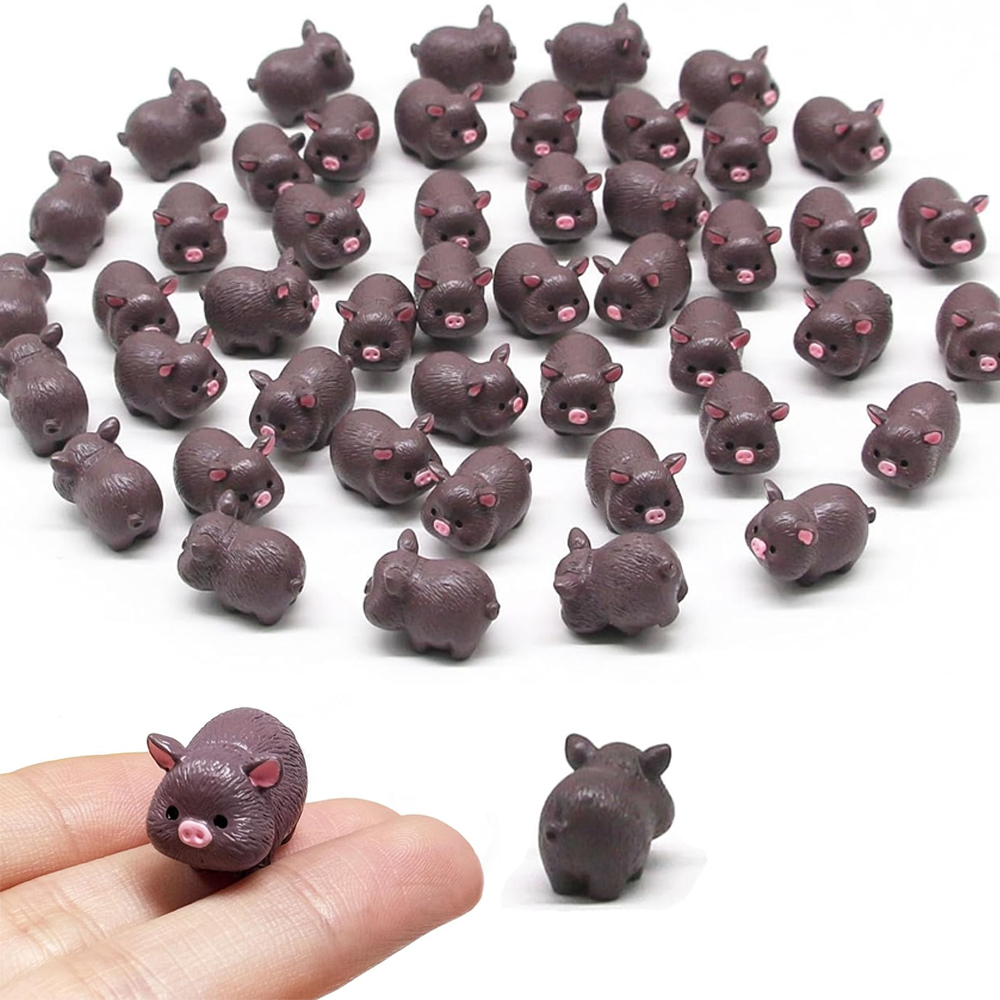 Gardening Tools Cute - 5/10ชิ้นรูปหมูเรซินขนาดเล็กน่ารักรูปสัตว์ในสวนนางฟ้าสำหรับภูมิทัศน์ขนาดเล็กกระถางปลูกต้นไม้บ้านงานฝีมือ DIY