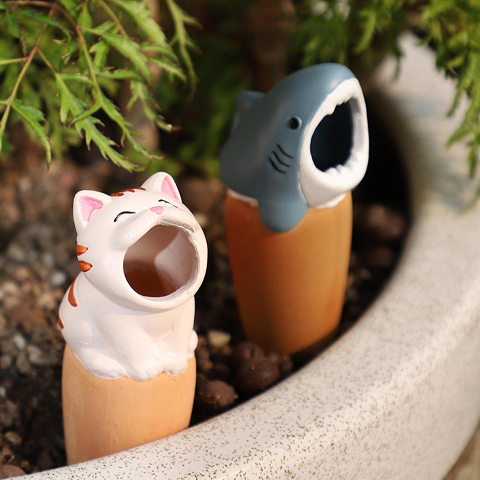 Automatic Plant Waterer - ลูกบอลรดน้ำต้นไม้ 6 ชิ้น แบบอัตโนมัติ ทำจากดินเผา ปล่อยน้ำช้าๆ