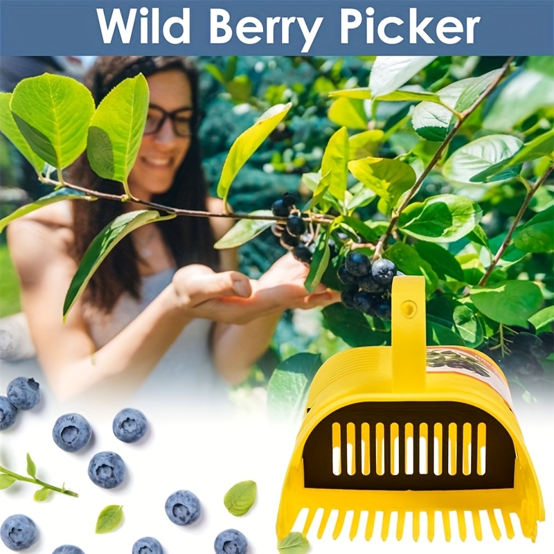 Gardening Yard Tools - เครื่องมือเก็บบลูเบอร์รี่ จับง่าย พกพาสะดวก ใช้สำหรับสวนผลไม้และสวนทั่วไป ทนทาน เหมาะสำหรับการเก็บผลไม้กลางแจ้ง