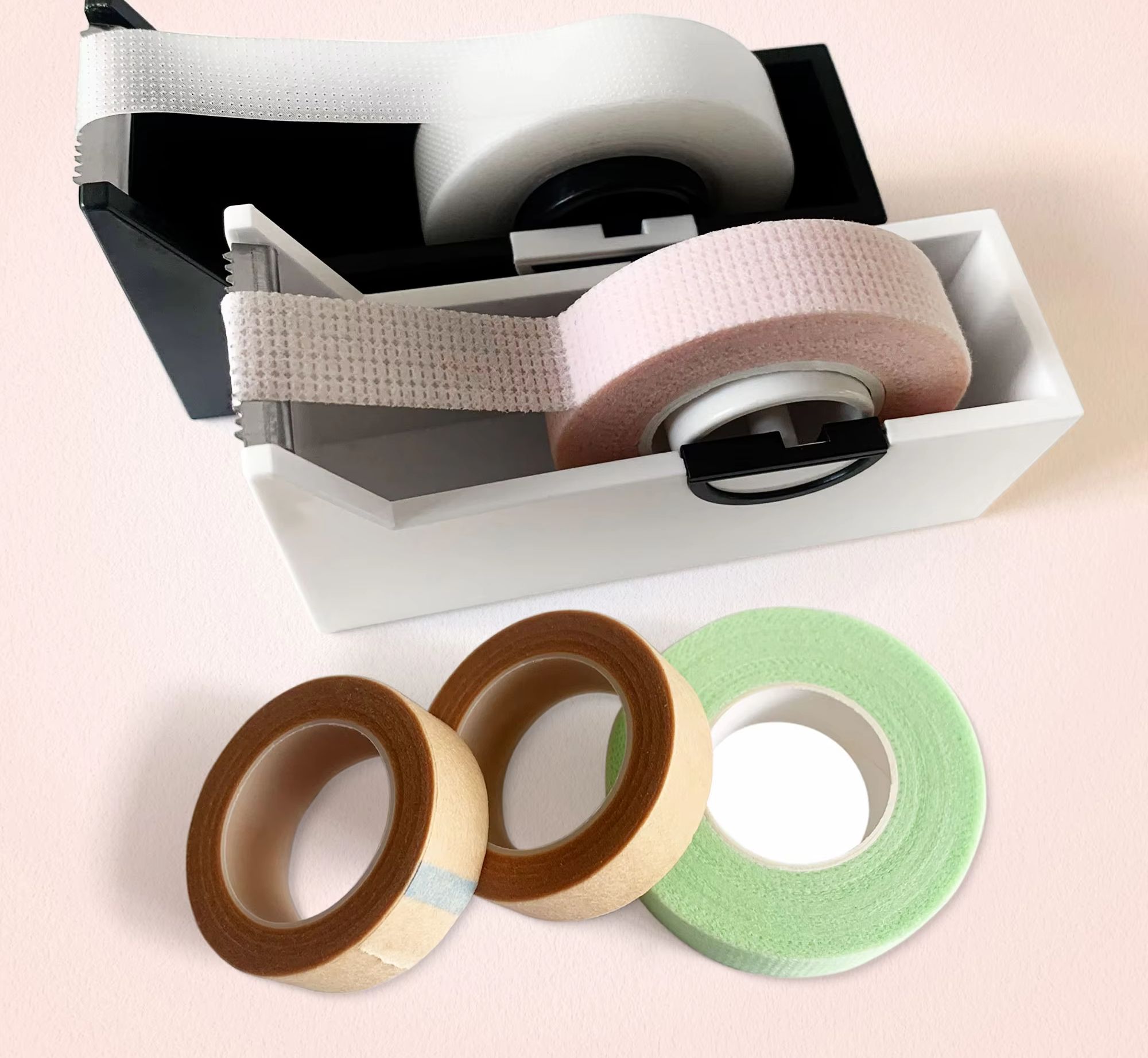 Grafting Tape - 1ชิ้นที่ตัดเทปกาวตัวต่อขนตาที่ยึดตัวต่อขนตา S peralatan Rias ตัดเทปหมุนพลาสติก