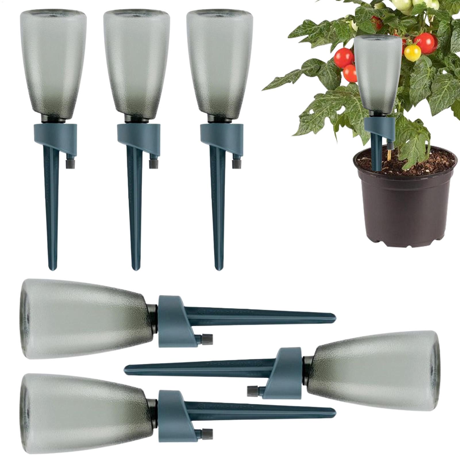 Automatic Plant Waterer - ชุดรดน้ำอัตโนมัติ 6 ชิ้น สำหรับบ้านและสวน ระบบรดน้ำต้นไม้แบบหยดน้ำอัตโนมัติ สำหรับปลูกในร่มและกลางแจ้ง