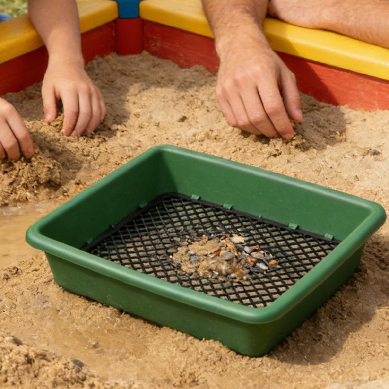 Garden Sieve Soil - ตะแกรงร่อนแร่แบบกันสนิม ตะแกรงร่อนเม็ดแร่ ตะแกรงร่อนทองคำ สำหรับการสำรวจเหมือง การทำสวน การปลูกต้นไม้ในกระถาง