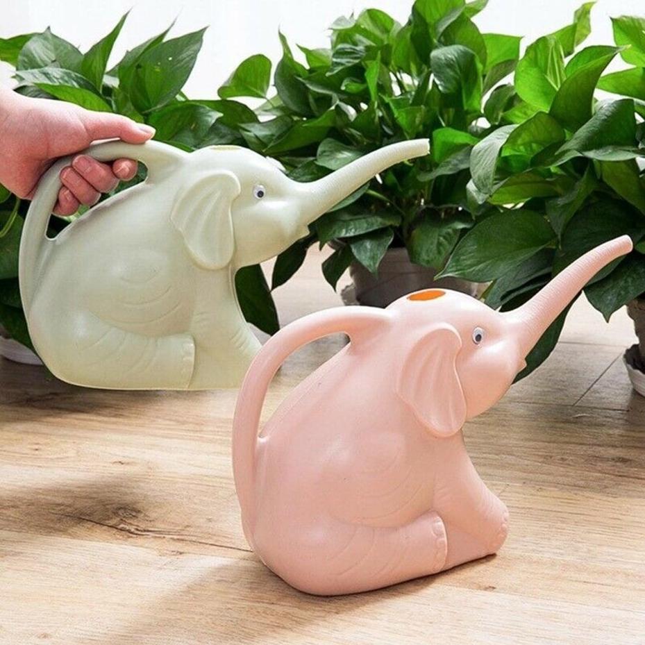 Gardening Tools Cute - กระบอกน้ำรูปช้างพลาสติกน่ารัก 1 ชิ้น ใหม่ สำหรับรดน้ำต้นไม้กลางแจ้ง อุปกรณ์ทำสวน