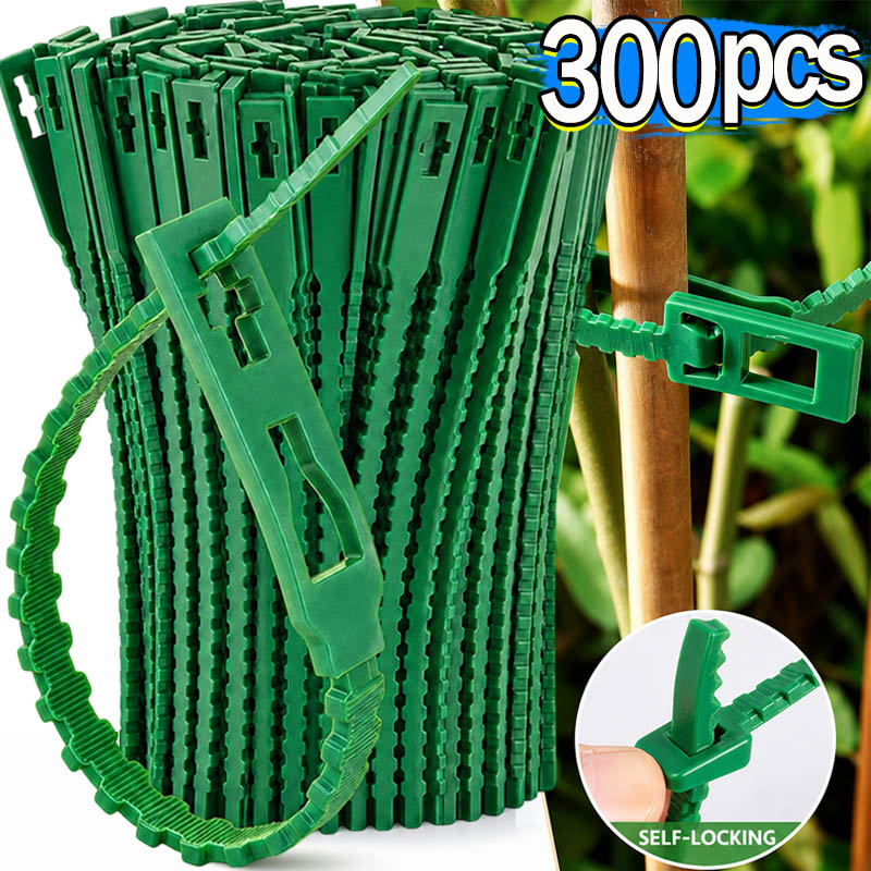 Gardening Tools For Vines - สายรัดต้นไม้แบบใช้ซ้ำได้ สำหรับพืช ไม้เลื้อย ต้นไม้ ไม้พุ่ม พร้อมตัวล็อค