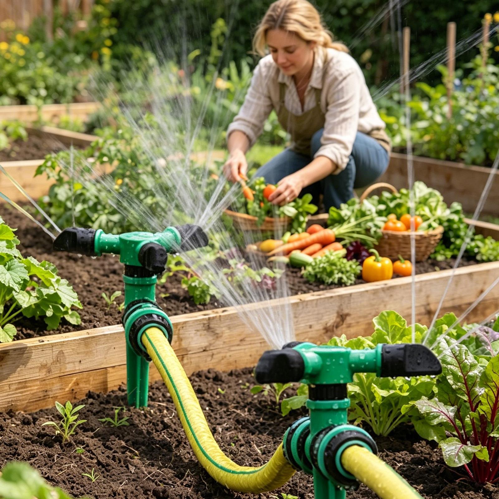 สปริงเกอร์น้ำหมุนอัตโนมัติสำหร - Gardening Yard Tools บทวิจารณ์และราคา