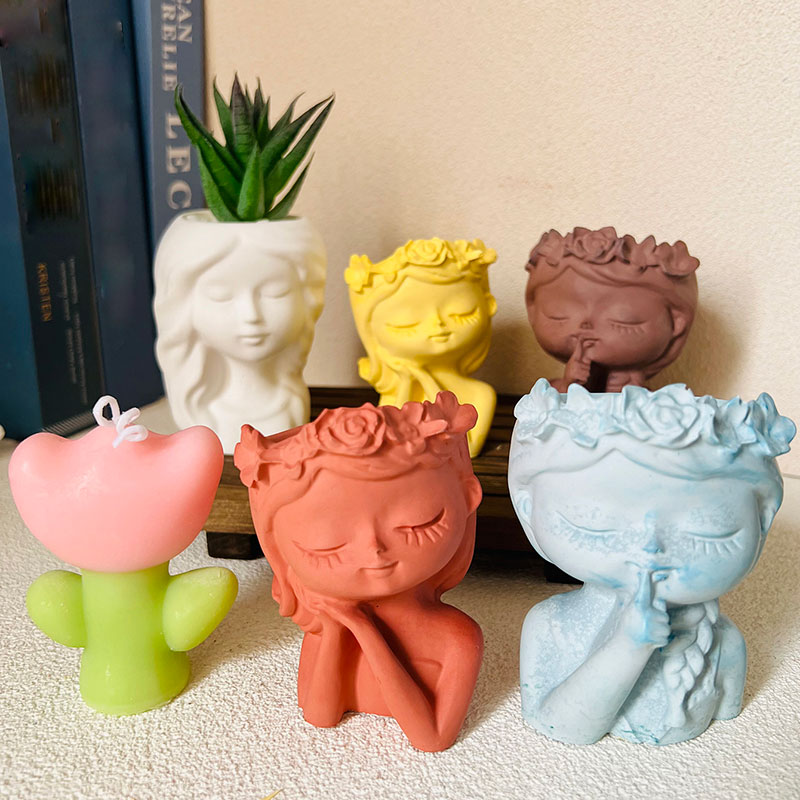 แม่พิมพ์ซิลิโคนสาวน่ารักกระถาง - Gardening Tools Cute บทวิจารณ์และราคา