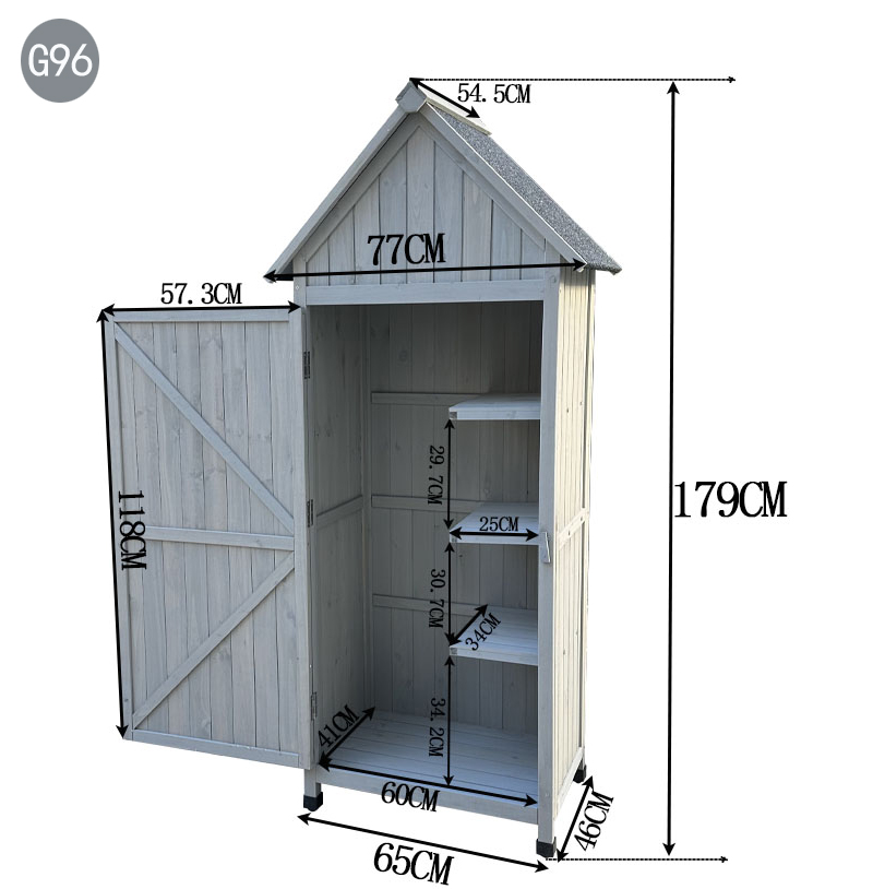 ตู้เก็บของกลางแจ้งกันน้ำแบบเป็ - Gardening Tools Storage บทวิจารณ์และราคา