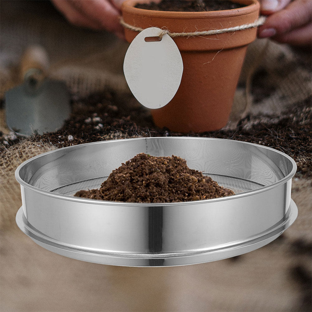 ตะแกรงกรองดินสแตนเลสทรงกลม สำห - Garden Sieve Soil บทวิจารณ์และราคา
