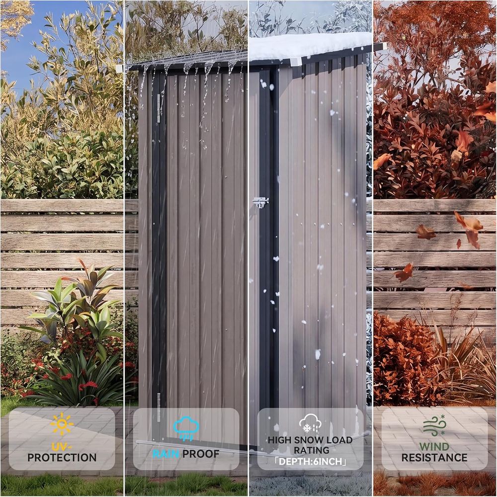 ตู้เก็บของกลางแจ้งพร้อมพื้น, ช - Gardening Tools Storage บทวิจารณ์และราคา