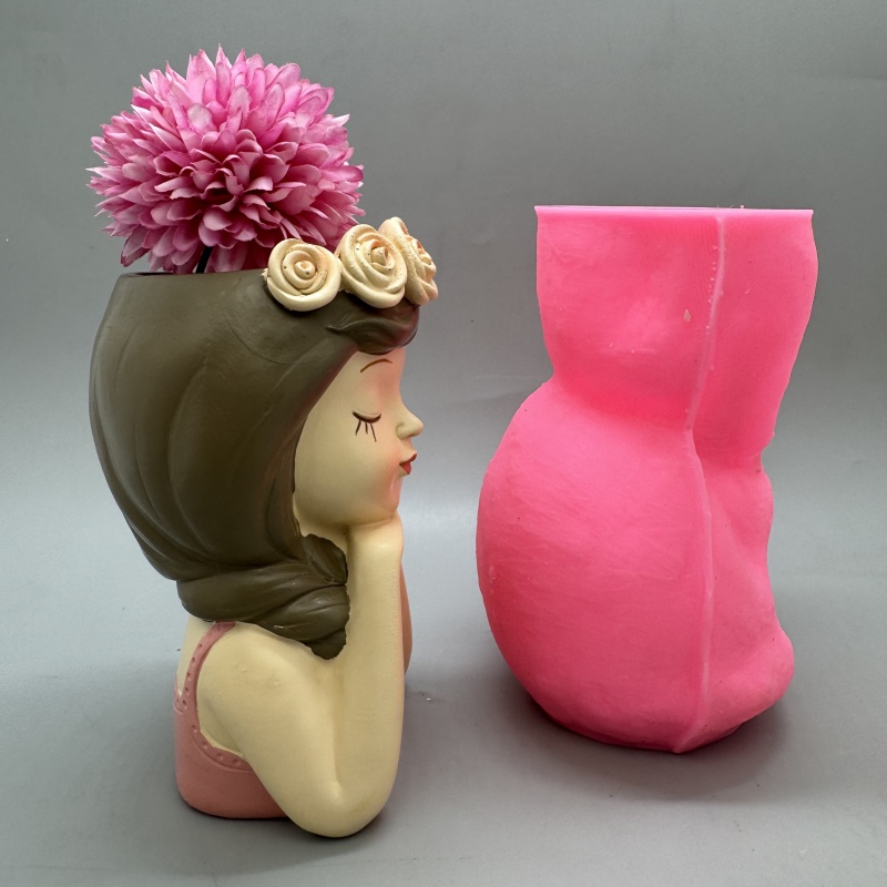 แม่พิมพ์ซิลิโคนกระถางดอกไม้สาว - Gardening Tools Cute บทวิจารณ์และราคา