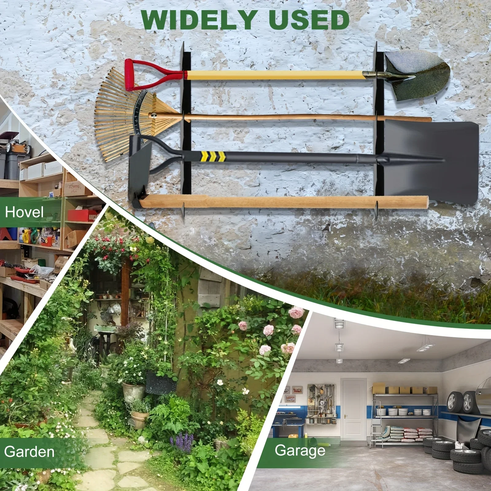 ที่แขวนอุปกรณ์ทำสวนโลหะแบบหนาพ - Gardening Tools Organizer บทวิจารณ์และราคา