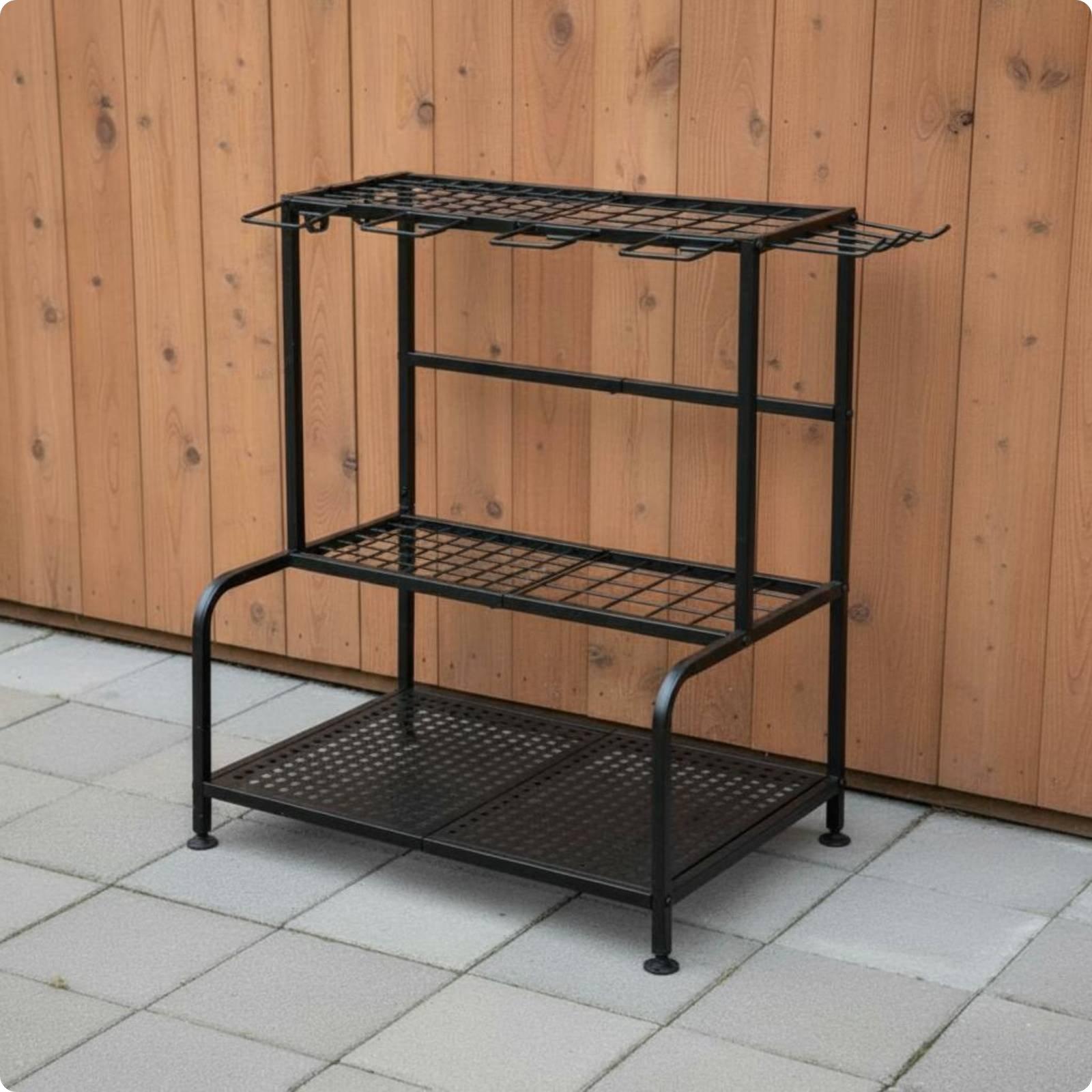 ชั้นวางเครื่องมือทำสวนโลหะ ขาป - Gardening Tools Storage บทวิจารณ์และราคา