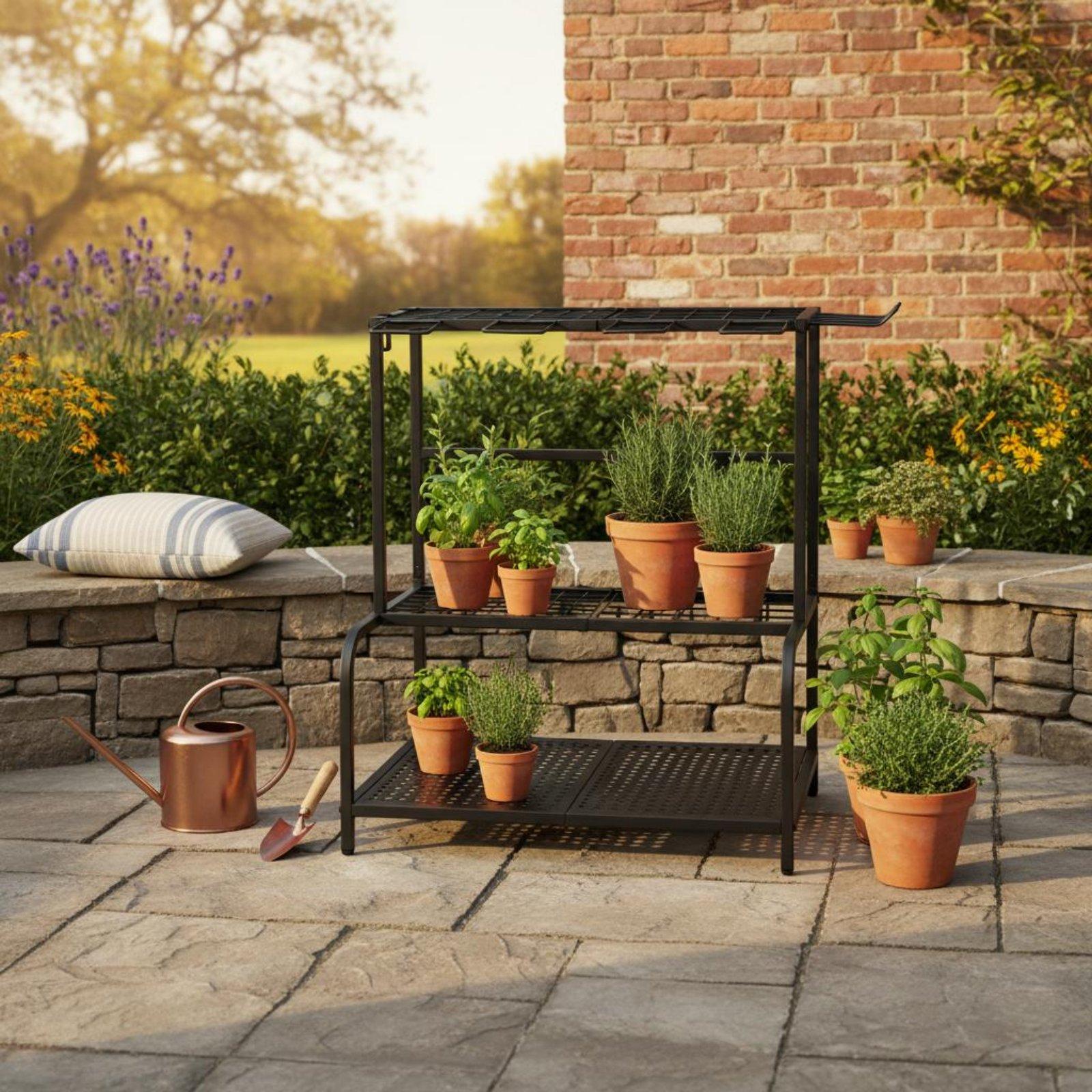 ชั้นวางเครื่องมือทำสวนโลหะ ขาป - Gardening Tools Storage บทวิจารณ์และราคา