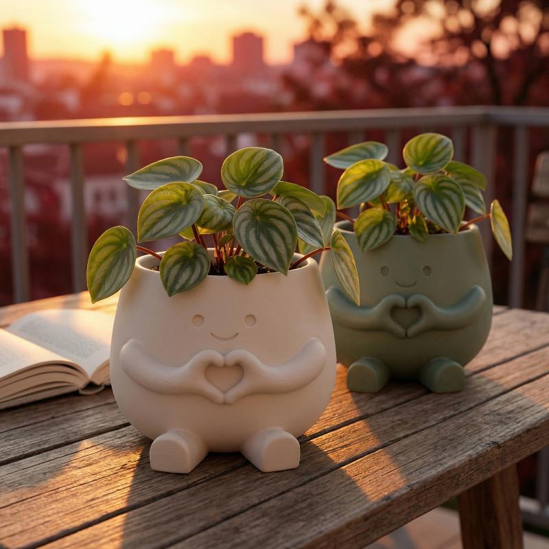กระถางต้นไม้รูปหัวคนน่ารัก วัส - Gardening Tools Cute บทวิจารณ์และราคา