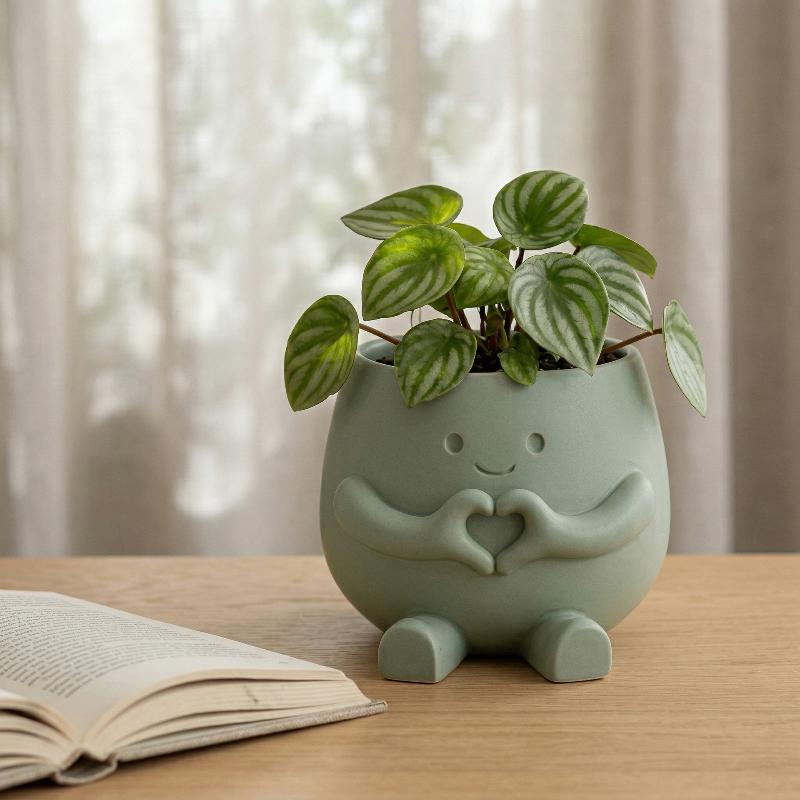 กระถางต้นไม้รูปหัวคนน่ารัก วัส - Gardening Tools Cute บทวิจารณ์และราคา