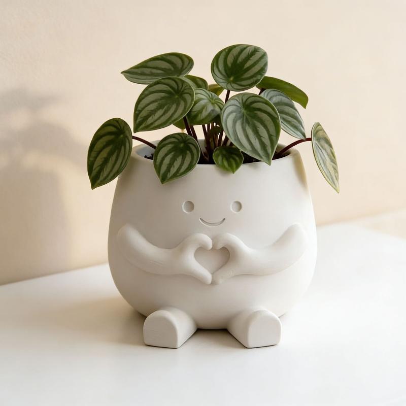 กระถางต้นไม้รูปหัวคนน่ารัก วัส - Gardening Tools Cute บทวิจารณ์และราคา