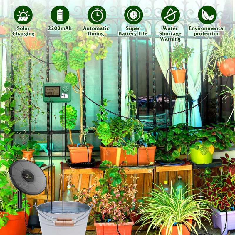 อุปกรณ์ชลประทานพลังงานแสงอาทิต - Automatic Plant Waterer บทวิจารณ์และราคา