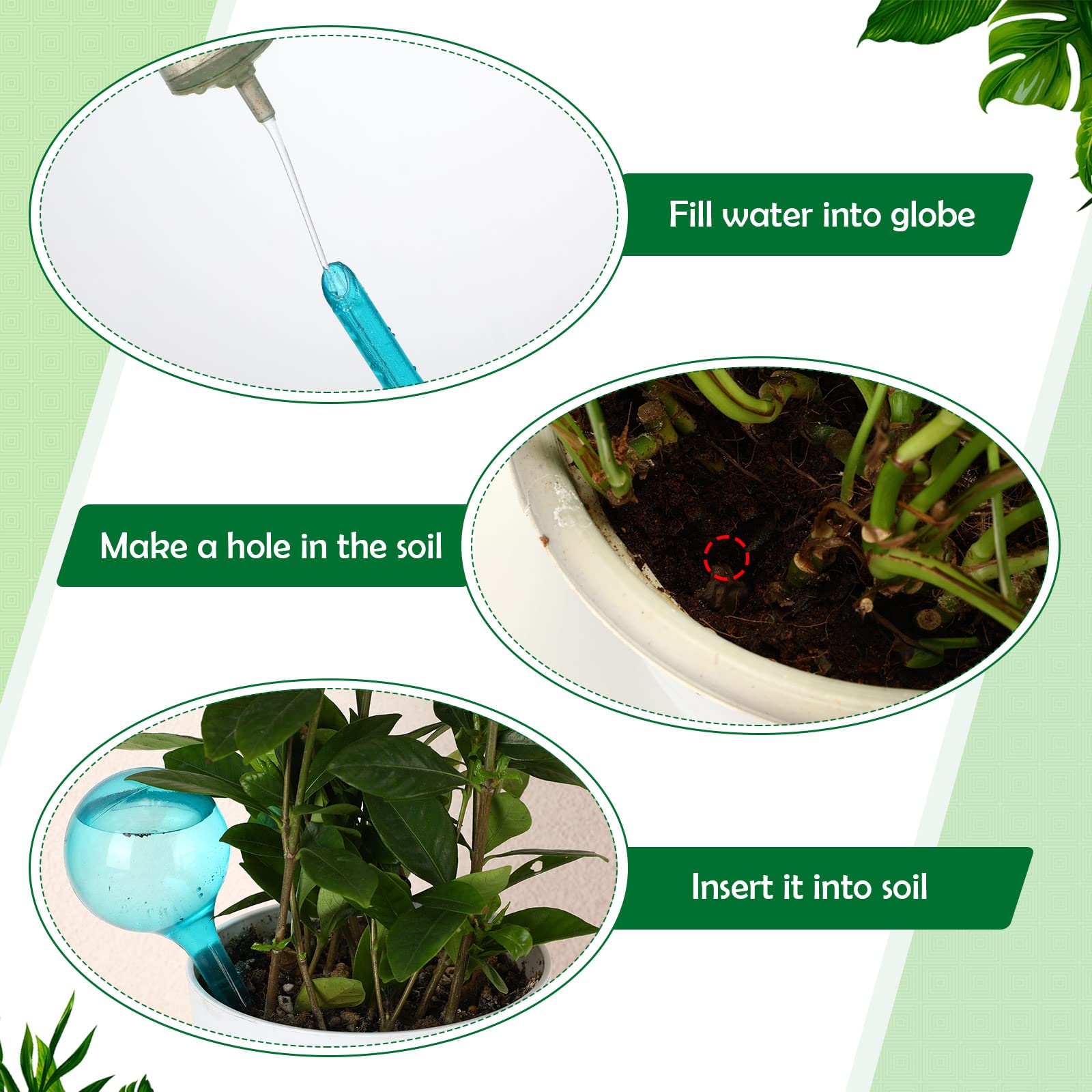 เครื่องป้อนน้ําพืช ลูกบอลพลาสต - Automatic Plant Waterer บทวิจารณ์และราคา