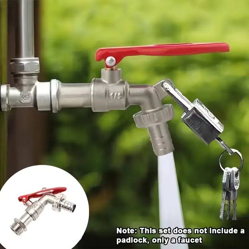 ก๊อกน้ำโลหะผสมสังกะสีขนาด 1/2  - Gardening Yard Tools บทวิจารณ์และราคา