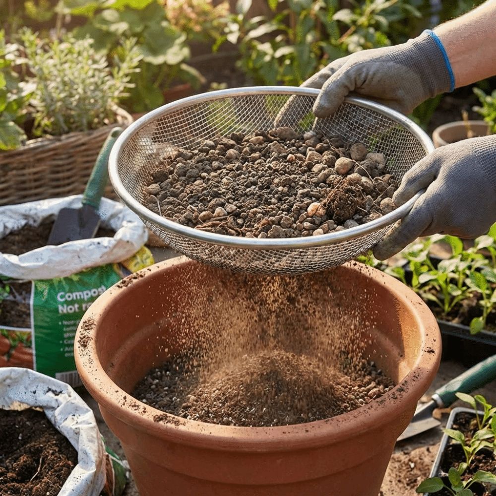 ตะแกรงร่อนดินสำหรับสวน ขนาด 4/ - Garden Sieve Soil บทวิจารณ์และราคา