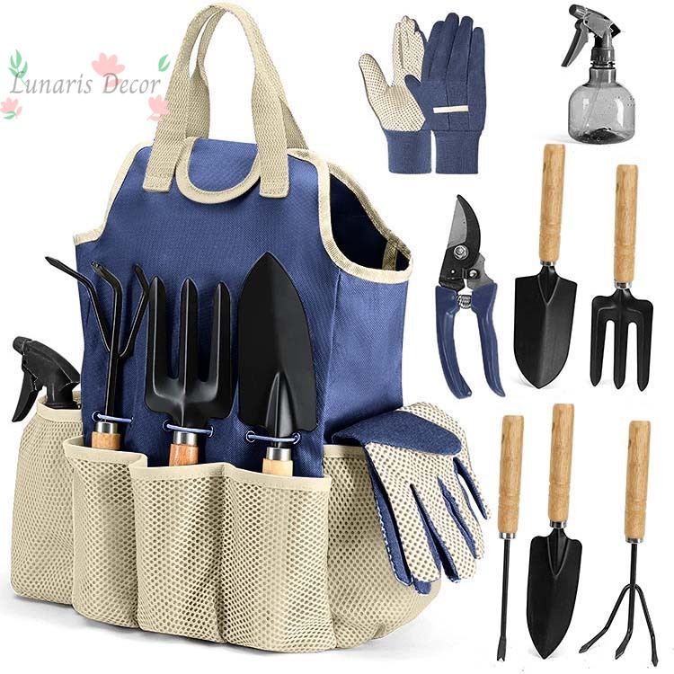 ชุดเครื่องมือทำสวนกลางแจ้ง 9 ช - Gardening Tools Set Gift บทวิจารณ์และราคา