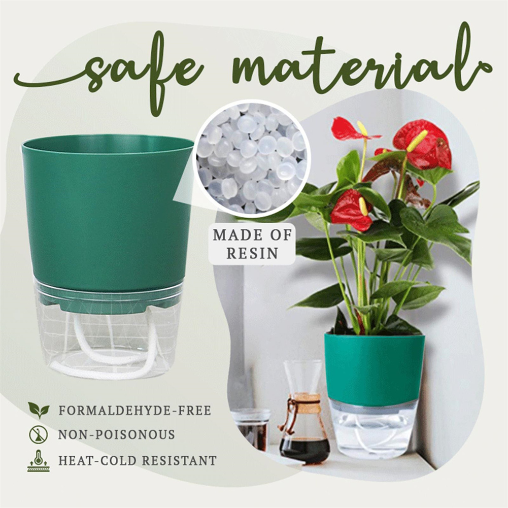 กระถางดอกไม้พลาสติกใสสองชั้นพร - Automatic Plant Waterer บทวิจารณ์และราคา