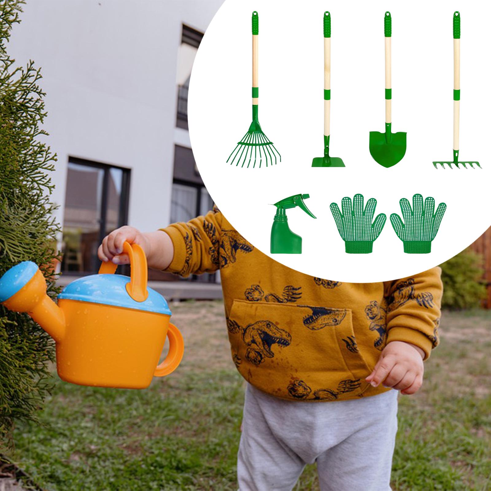 6x เด็กทําสวนชุดเครื่องมือกลาง - Gardening Tools Set Gift บทวิจารณ์และราคา