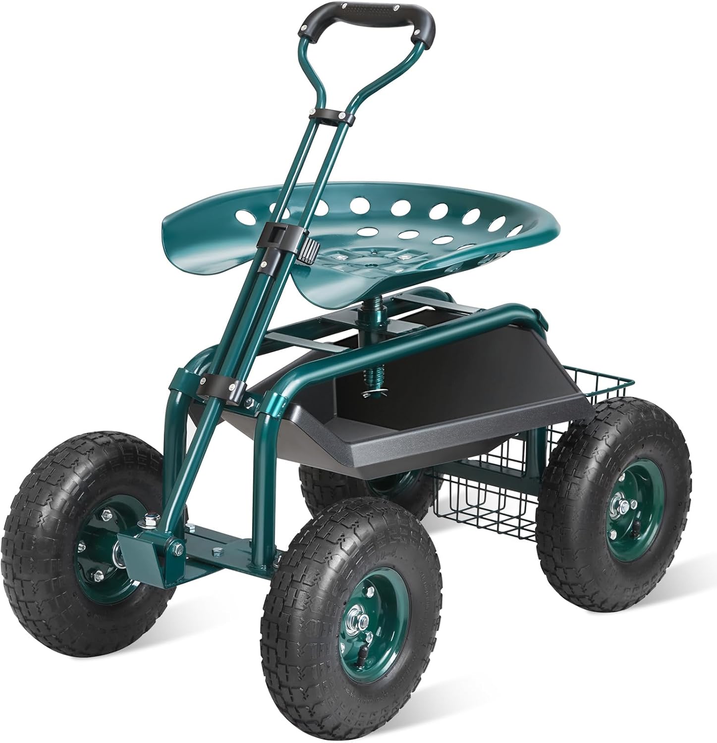 รถเข็นทำสวนพร้อมที่นั่งทำงานแบ - Gardening Yard Tools บทวิจารณ์และราคา