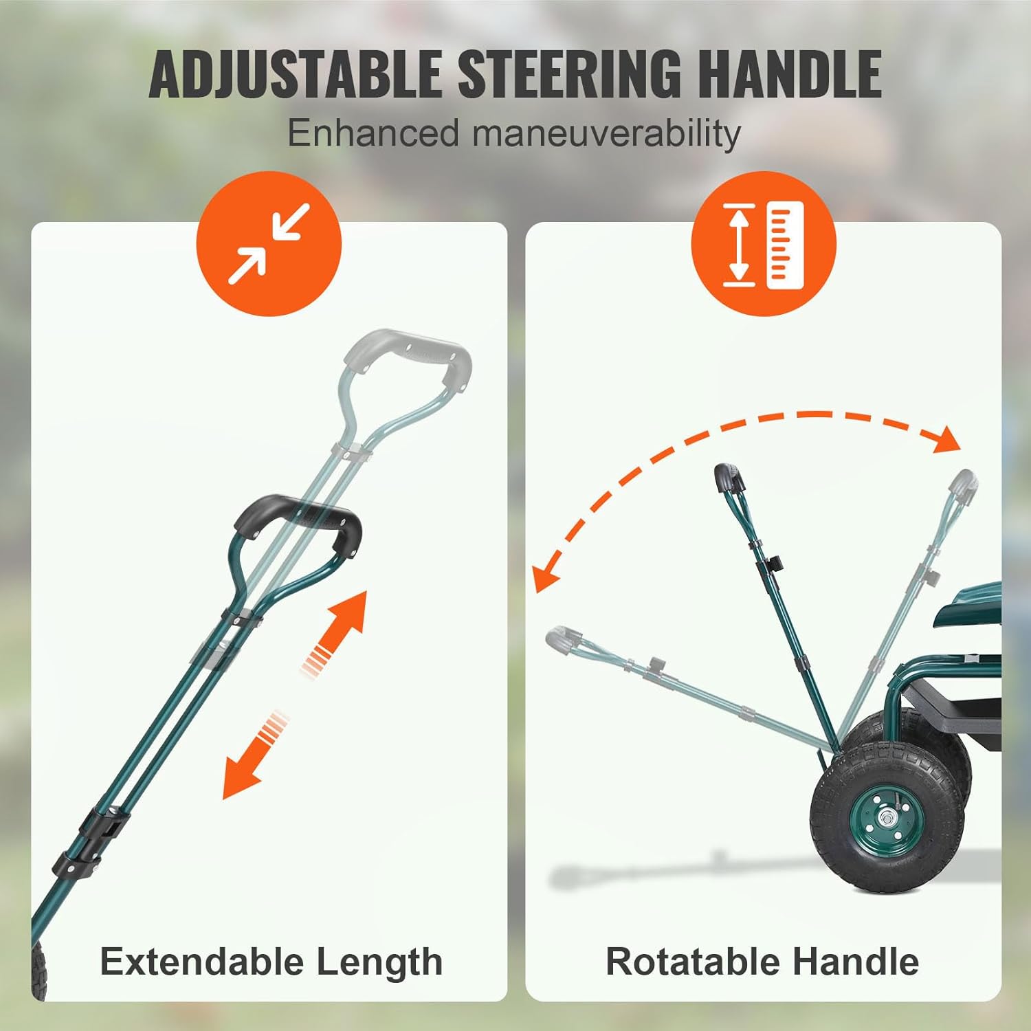 รถเข็นทำสวนพร้อมที่นั่งทำงานแบ - Gardening Yard Tools บทวิจารณ์และราคา