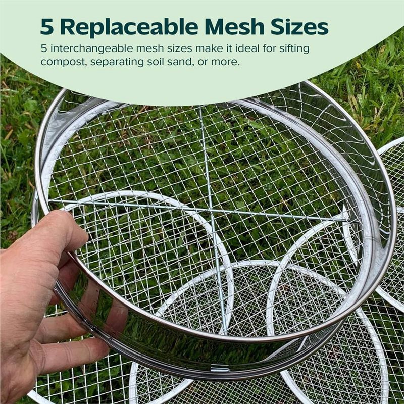 ตะแกรงร่อนดิน B23B ทำจากสแตนเล - Garden Sieve Soil บทวิจารณ์และราคา